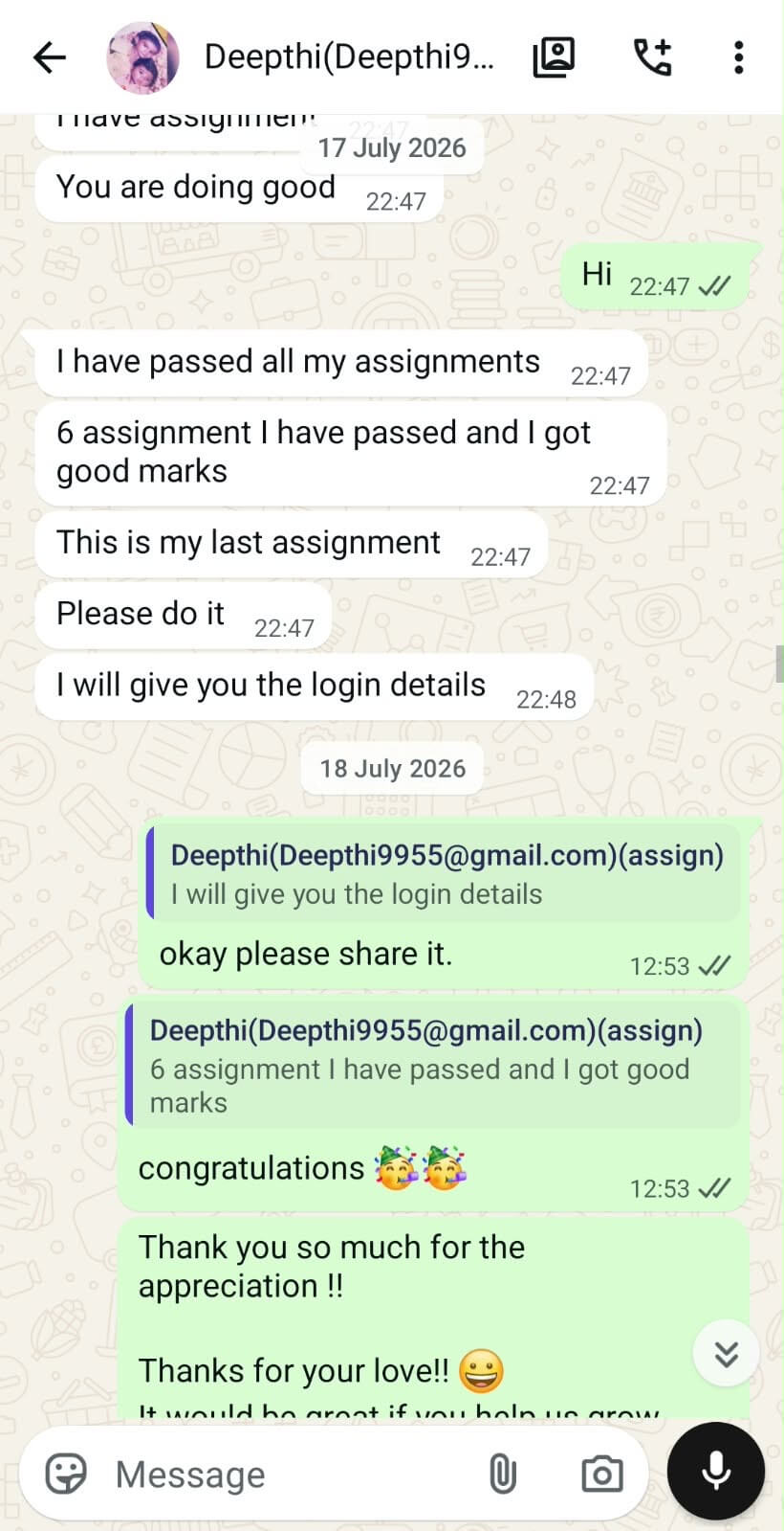 Student review 1