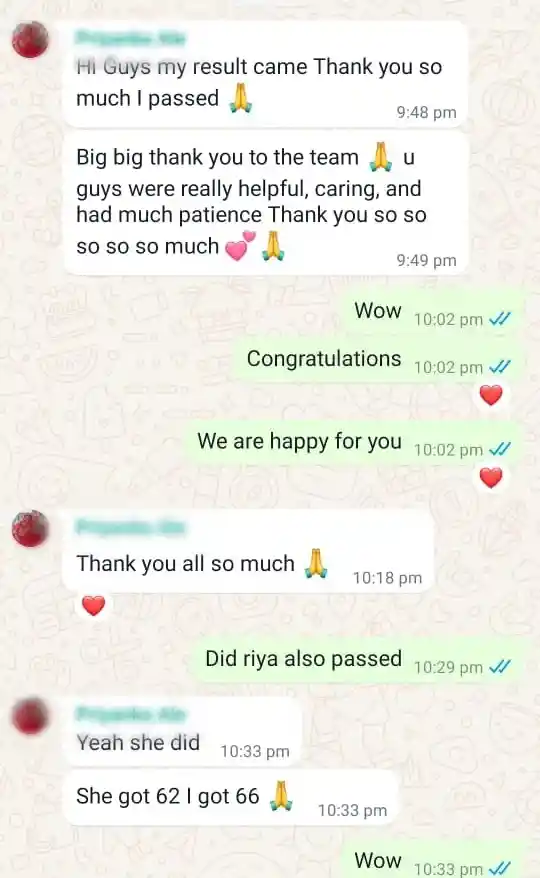 Student passed master with flying colors