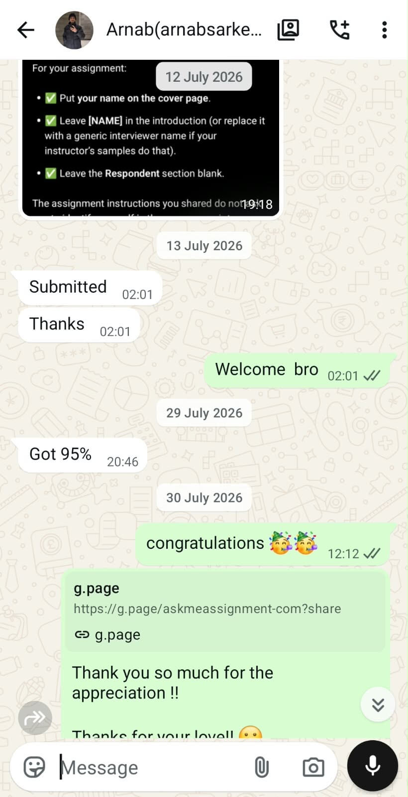 Student review 7